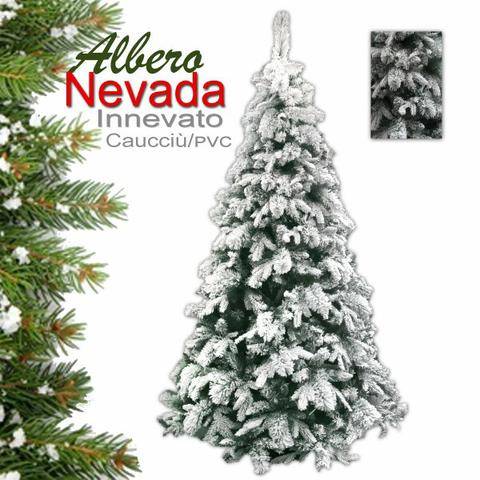 ALBERO 180/210/240Cm NEVADA INNEVATO - PE+PVC - 747/1043/1433 TIPS- 130/140/150Cm DIAMETRO