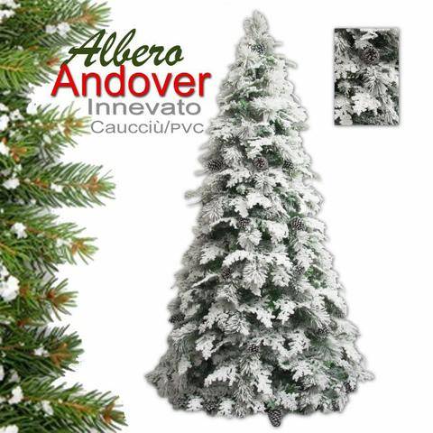 ALBERO 150/180/240/270CM INNEVATO ANDOVER C/PIGNE 272/403/819/1108TIPS