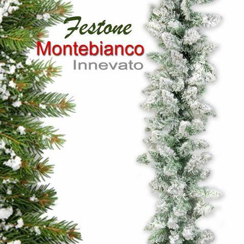 FESTONE (270*30)Cm MONTEBIANCO INNEVATO -PVC - 220 TIPS