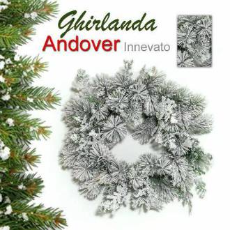 GHIRLANDA 60Cm ANDOVER INNEVATO PE+PVC 45 TIPS