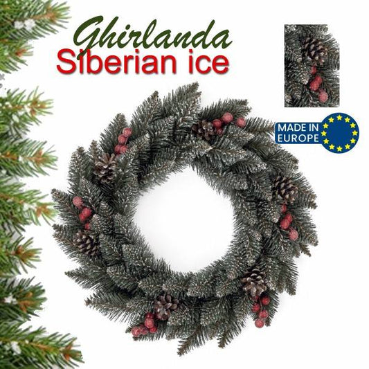 GHIRLANDA 60Cm SIBERIAN GHIACCIATA PVC 84TIPS 1/6