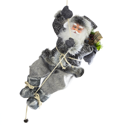 45Cm BABBO NATALE STANLEY  IN ARRAMPICATA