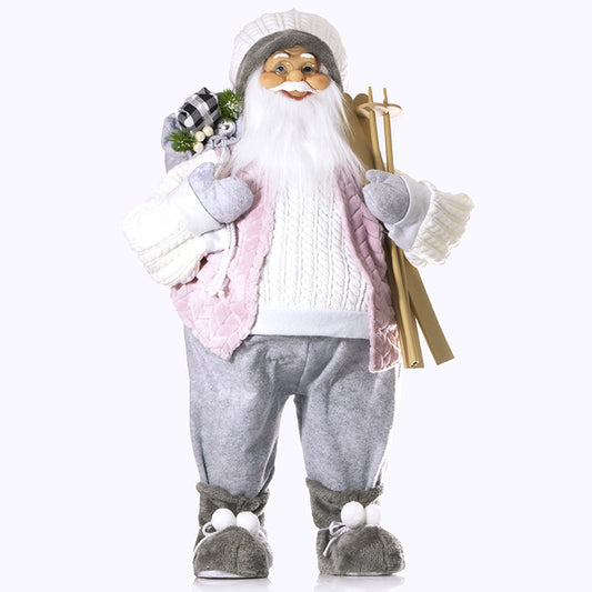 80Cm BABBO NATALE MIKULAS IN PIEDI