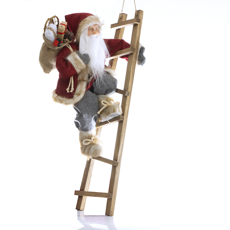 BABBO NATALE NOEL BABA  SU SCALA 65Cm